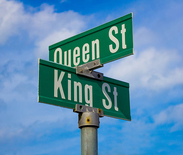 istock Sign for King and Queen street 187120488