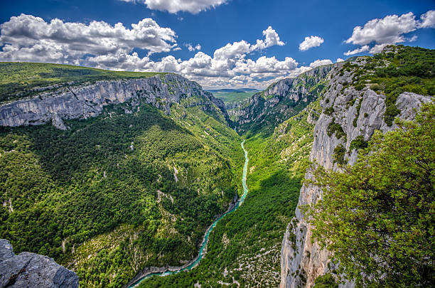 goges du verdon (canyon of verdon), frankreich - mountain mountain range landscape france stock-fotos und bilder