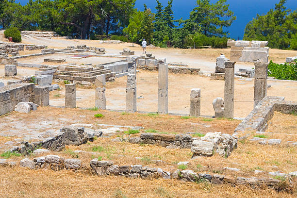 acropolis at monte smith hill, Rhodes, Greece