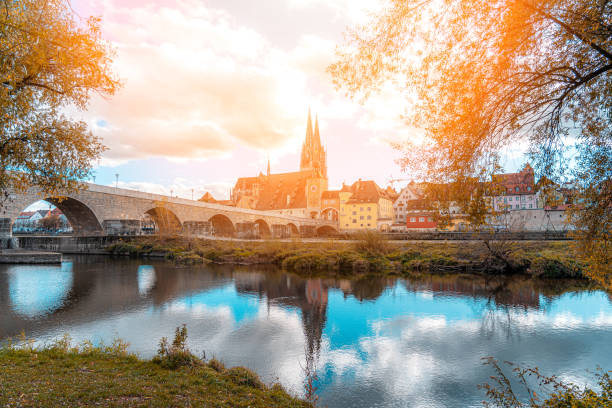 istock View of medieval city along the Danube. 1871229128