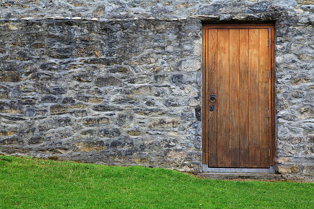Castle side entrance door