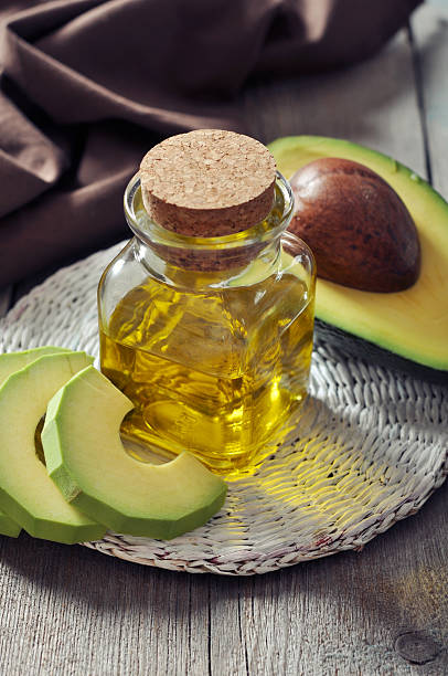istock Bottle of avocado essential oil 187123994
