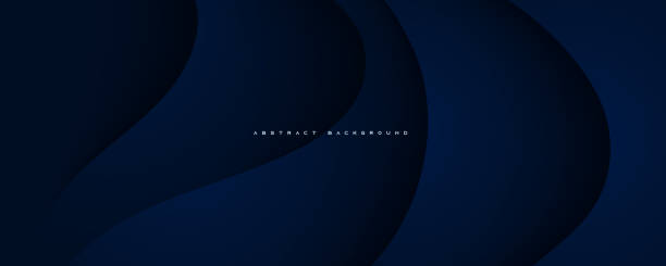 Abstract dark blue overlapping layers background design Abstract dark blue overlapping layers background design dark blue stock illustrations