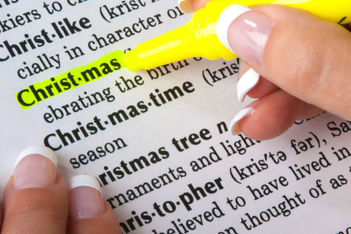 Christmas tree text highlighted…