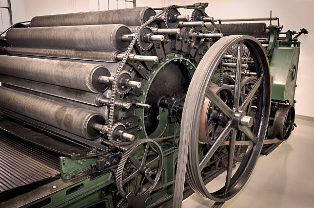 detalhe de máquina de tecido - textile industry textile textile factory machine - fotografias e filmes do acervo