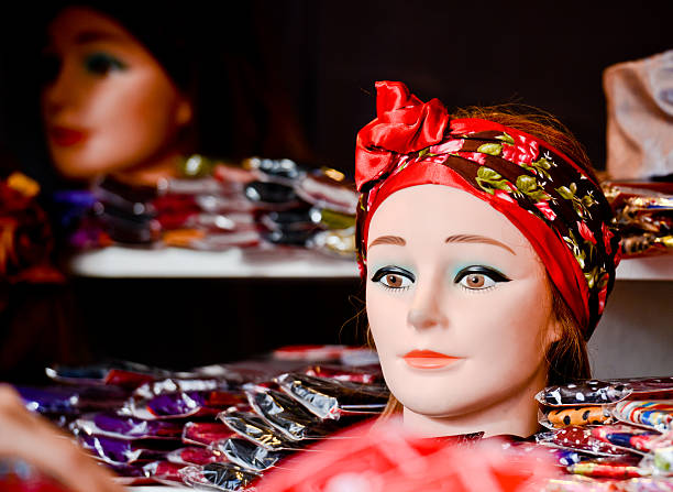 istock Mannequins in headscarves 187124681