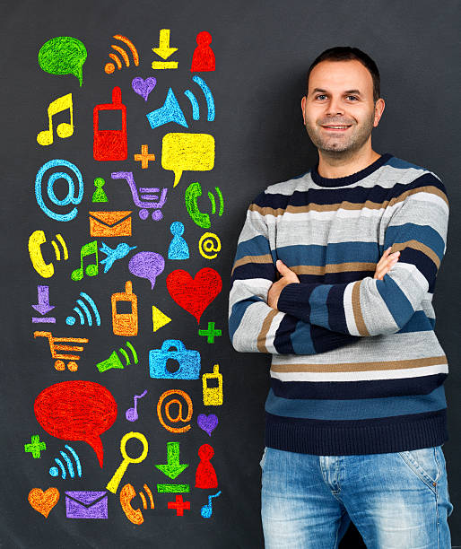 istock Social media icons 187125246