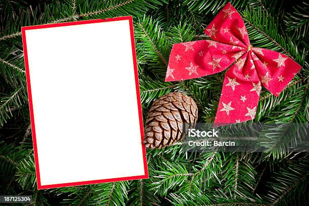 Cartão De Natal - Fotografias de stock e mais imagens de Moldura - Composição - Moldura - Composição, Natal, Abeto