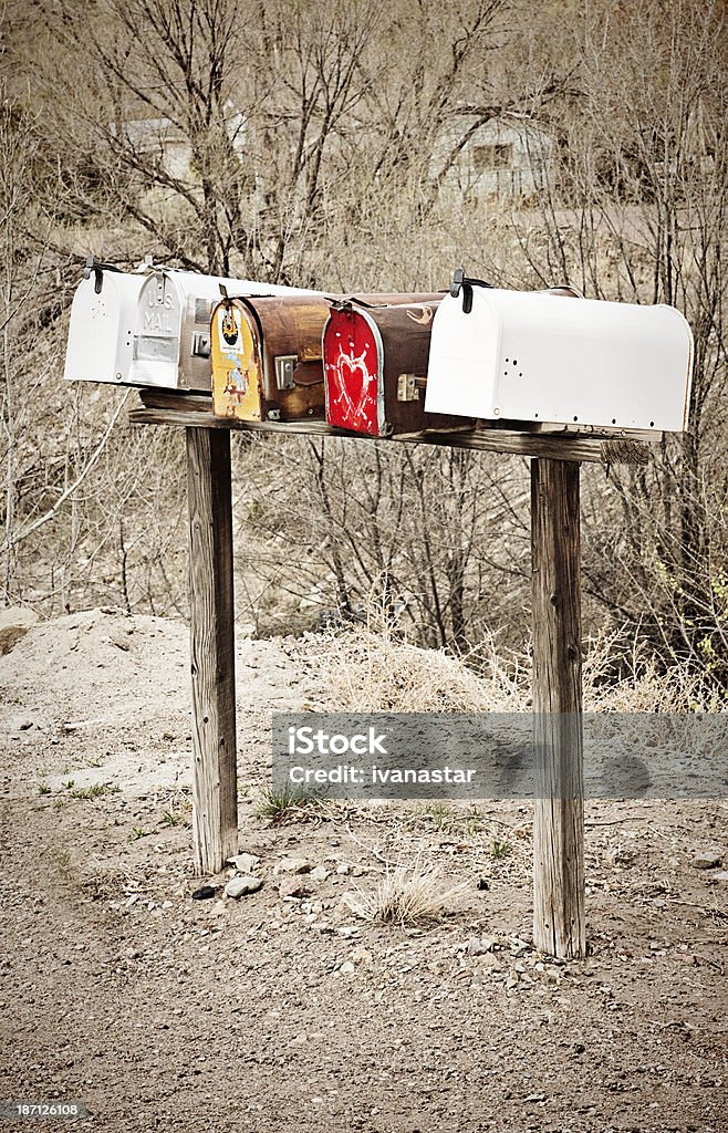 Rural les boîtes aux lettres - Photo de A l'abandon libre de droits