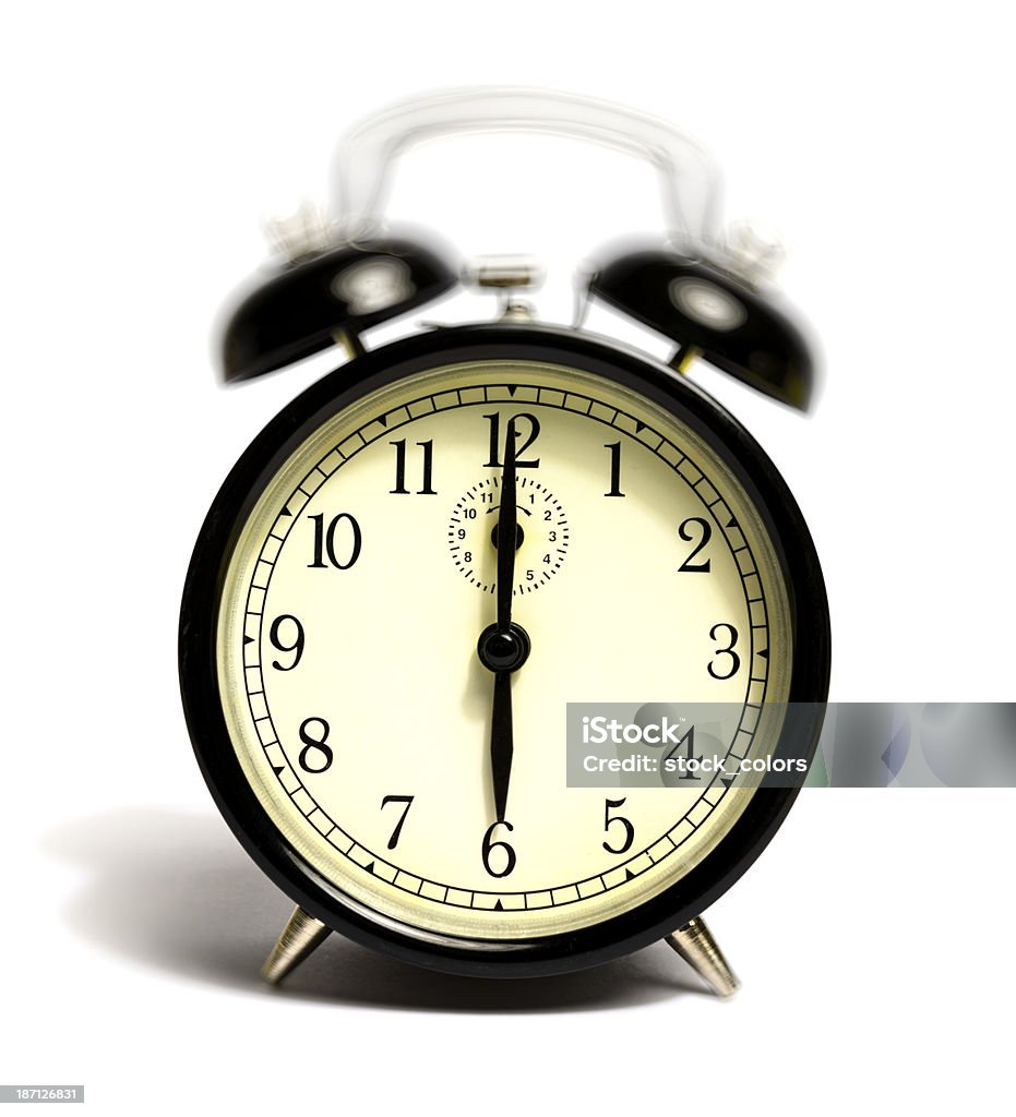 six o'clock ring vintage clock showing six o'clock. 6 O'Clock Stock Photo