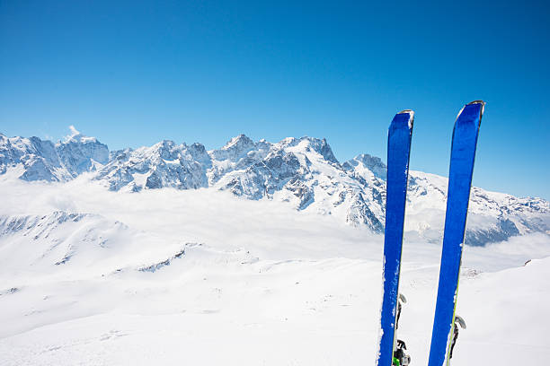 istock Winter High Mountain Landscape with ski 187126837