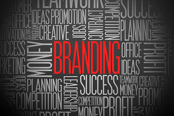 istock Word cloud concept for BRANDING in red, white and black 187127269