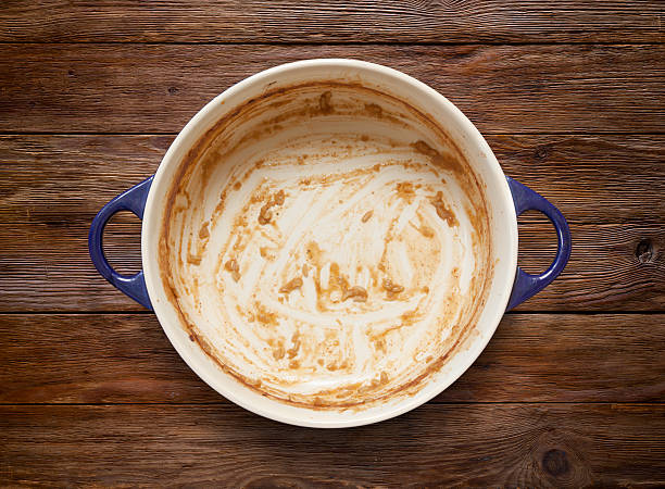 istock Empty Casserole Dish on Wooden Background 187127477