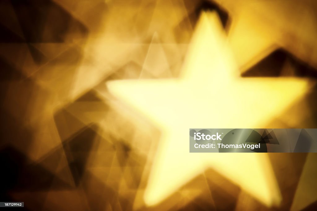 Estrela Bokeh de fundo de luz de Natal desfocado abstrato celebração - Royalty-free Abstrato Foto de stock