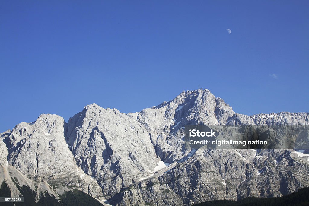 Zugspitz Mountain - Lizenzfrei Abenddämmerung Stock-Foto