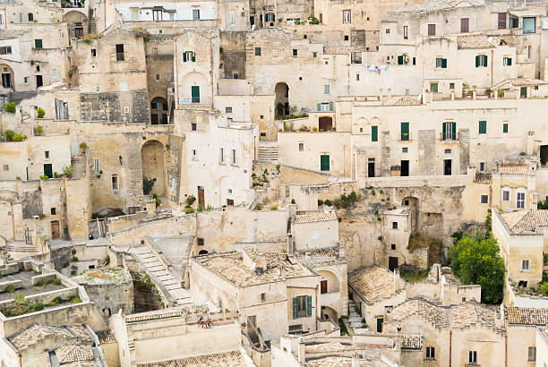 Matera cityscape Shot in Matera, Southern Italy matera stock pictures, royalty-free photos & images