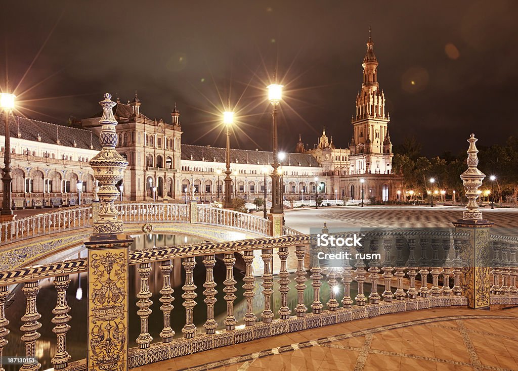 Plaza de Espana, Hiszpania - Zbiór zdjęć royalty-free (Andaluzja)