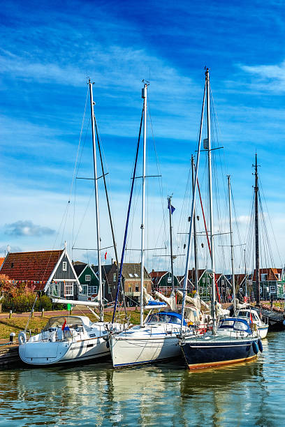 istock Yachts and Boats at Marina in Netherlands 187130257