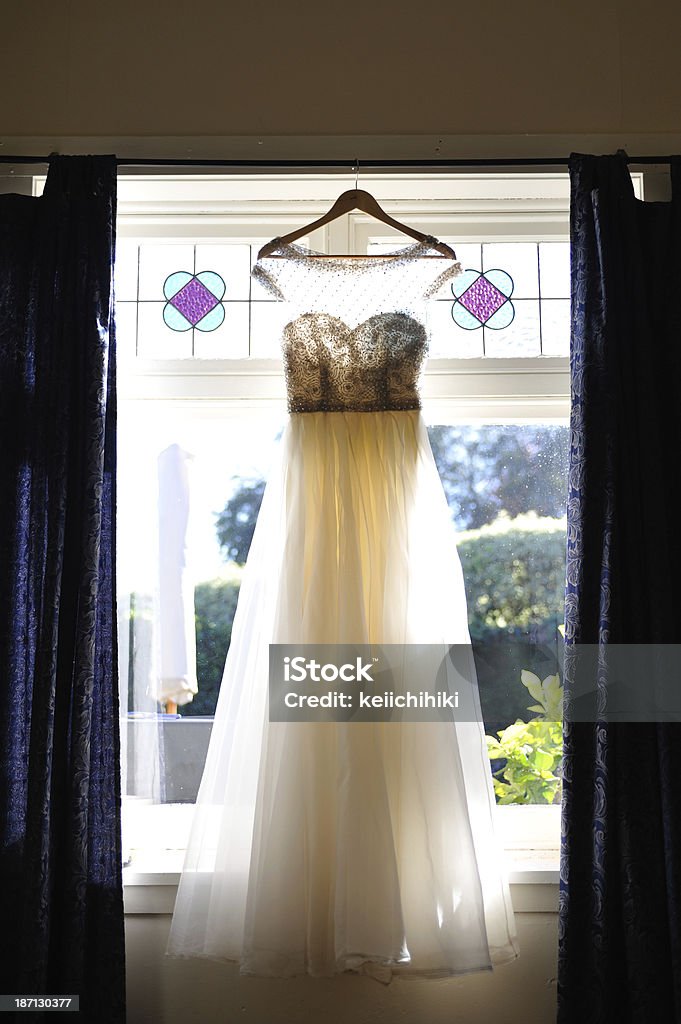 Vestido de casamento - Foto de stock de Branco royalty-free