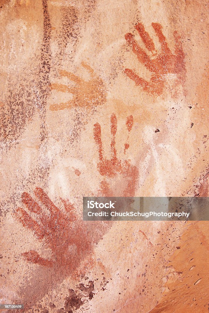 Pictograph nativo americano indiano arte - Foto stock royalty-free di Arte