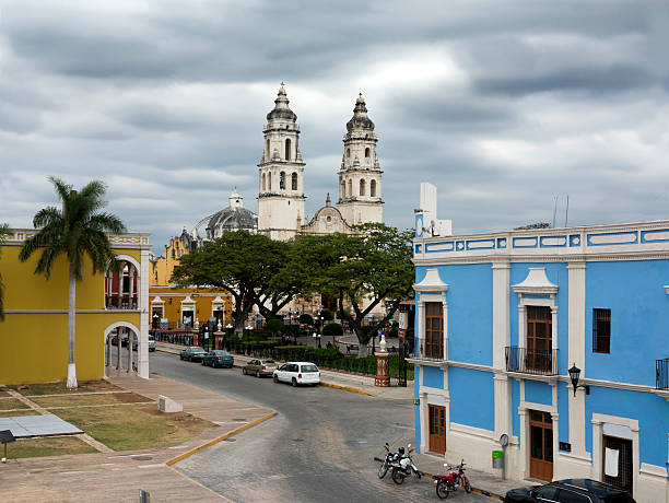istock Colonial town Campeche Yucatan Mexico 187130690