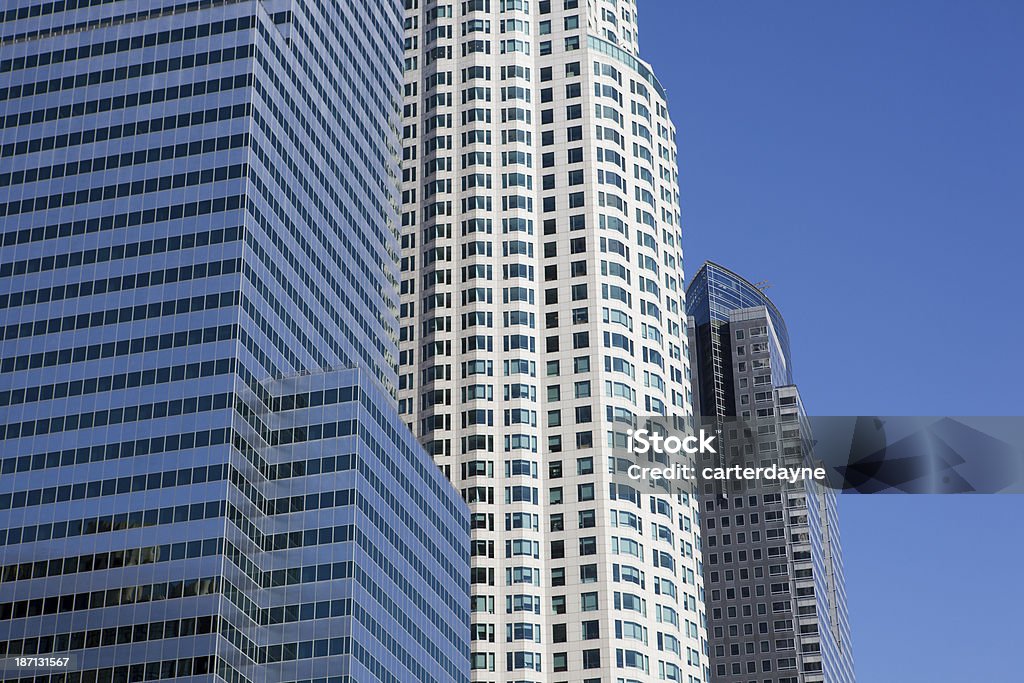 Centro da cidade de arranha-céus de Los Angeles-Office Building - Foto de stock de 2000-2009 royalty-free