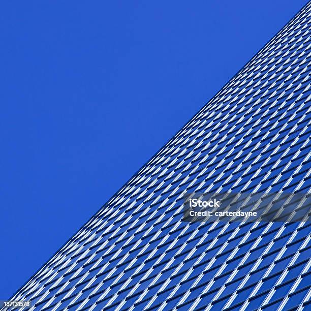 Estação Do Centro Da Cidade De Moderno Edifício De Escritório Abstrato De Tungsténio Azul - Fotografias de stock e mais imagens de 2000-2009