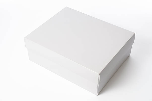 istock Isolated shot of closed blank box on white background 187131783