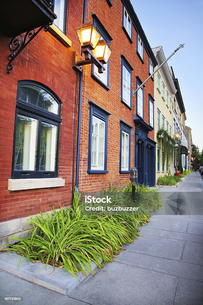 Farbenfrohe Gebäude in Old Quebec District - Lizenzfrei Alt Stock-Foto