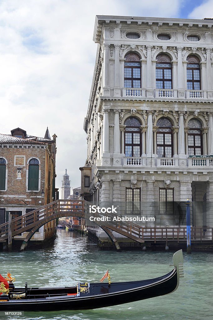 Nieve en palacios en Gran Canal de Venecia, Italia, Europa - Foto de stock de Agua libre de derechos