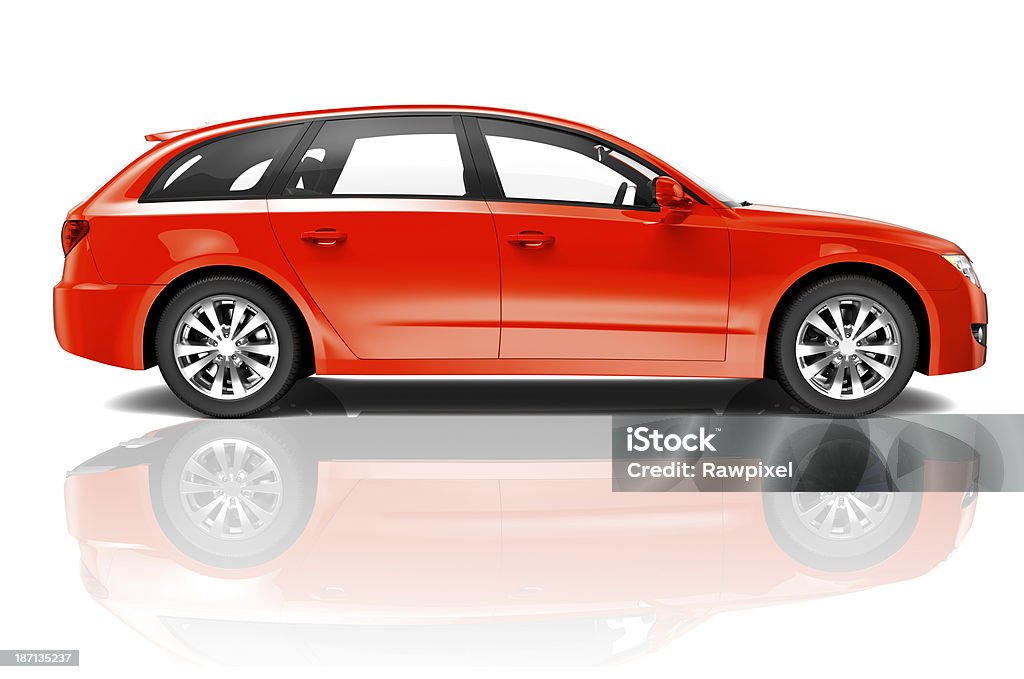 Red Family Car  Car Stock Photo