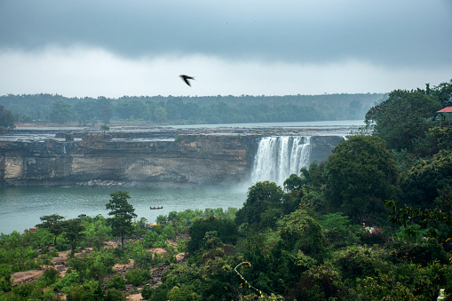 Beautiful Chitrakote water falls at Jagdalpur, Chattisgarh, India. Long exposure photography.