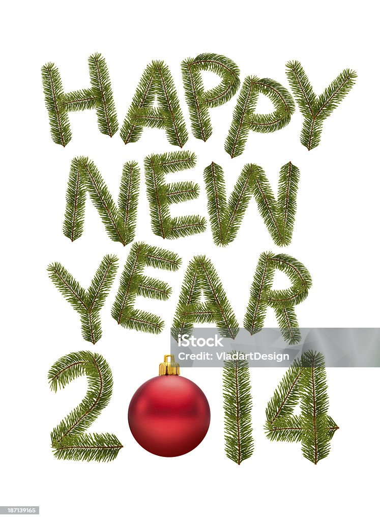 Felice anno nuovo 2014 - Foto stock royalty-free di 2014