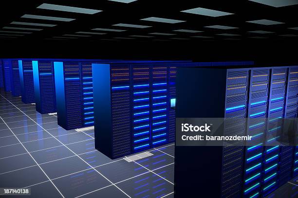 Network Servers In Datacenter Stock Photo - Download Image Now - Backup, Business, Cloud Computing