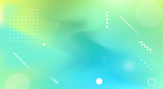 Blurred colourful gradient abstract background design with geometric shape element design