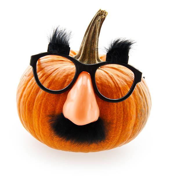 Groucho Marx Disguise Pumpkin Groucho Marx Disguise Pumpkin groucho marx disguise stock pictures, royalty-free photos & images
