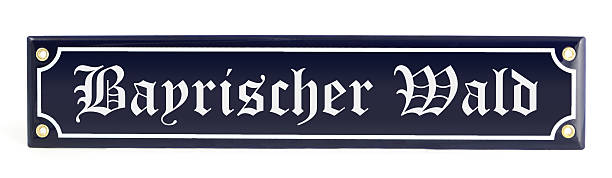 istock street sign Bayrischer Wald - Germany 187147896