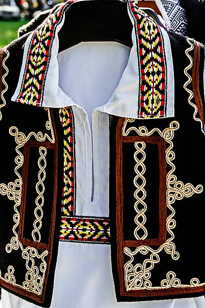 istock Traditional Romanian folk costume.Detail 187149048