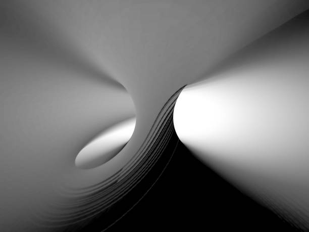 istock Contrasting Bright Lights in a Dark Monochrome Macro Shot 1871492750