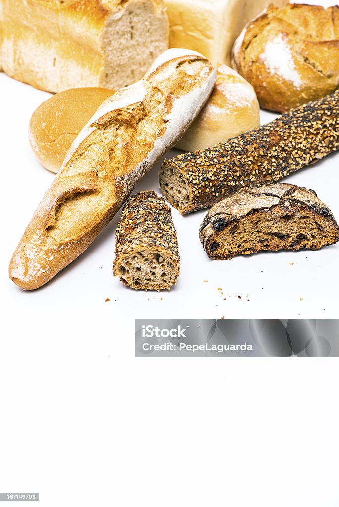 Питание: Различных видов хлеба - Стоковые фото Багет роялти-фри