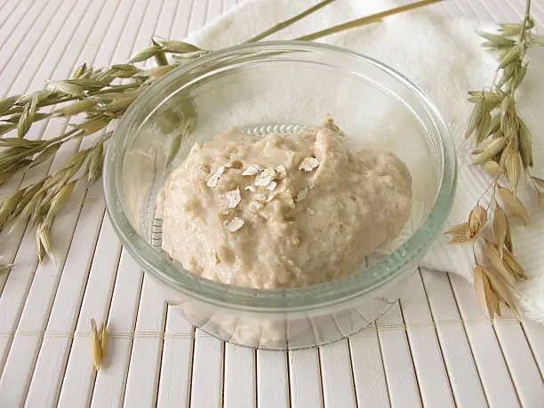 Facial mask with oats - Skin soothing face mask with oats