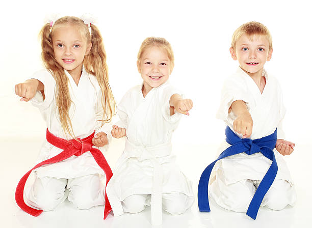 istock Young children to sit and hit a punch 187150460