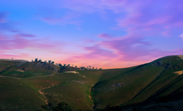 istock Landscape sunset View from road trip, California 1871516954