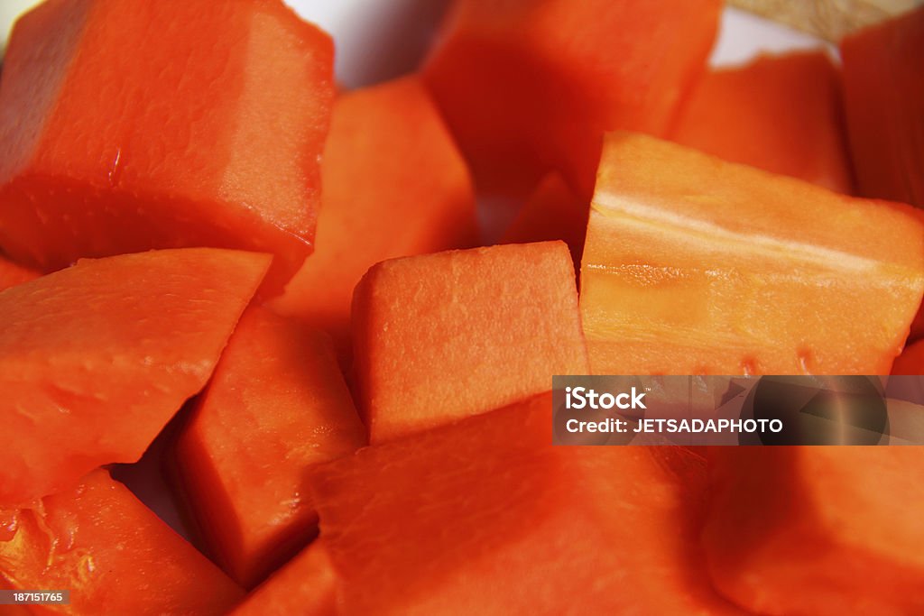 Nahaufnahme Reife papaya. - Lizenzfrei Abnehmen Stock-Foto
