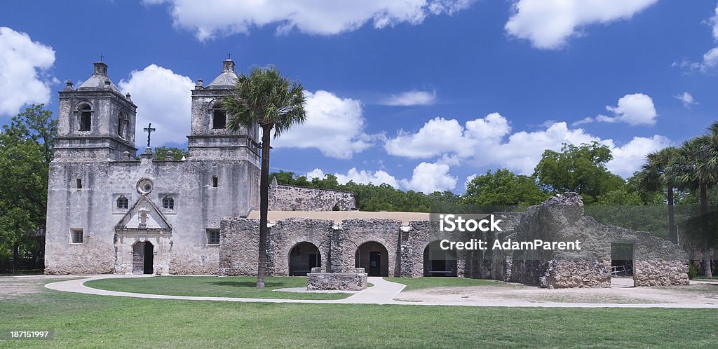 Missione di Concepcion, San Antonio, Texas. - Foto stock royalty-free di San Antonio