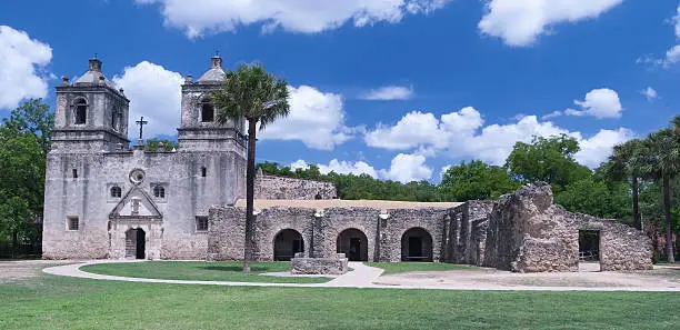 Photo of Mission Concepcion in San Antonio, Texas.