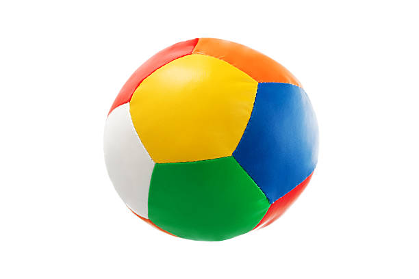 Colorful soccer ball stock photo