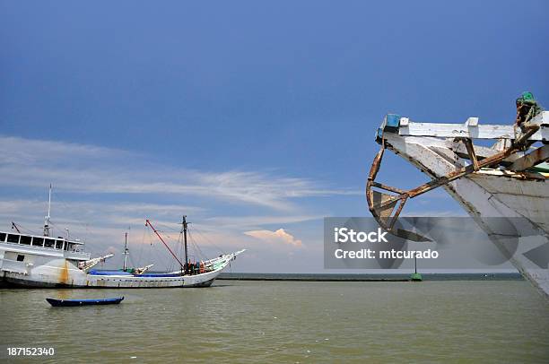 Jakarta Java Indonesia Pinisi Ships At Sunda Kelapa Harbor Stock Photo - Download Image Now