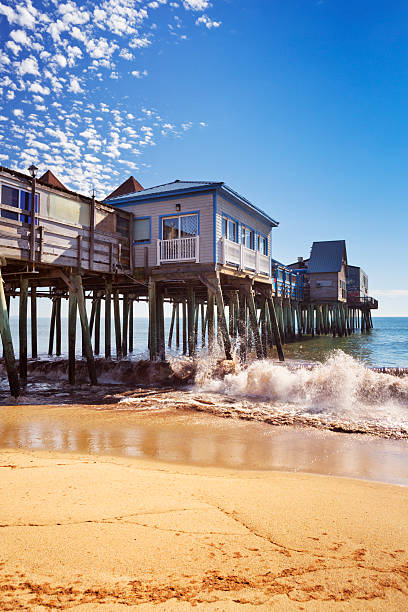 istock Old Orchard Beach Pier, Maine USA on a sunny day 187152502