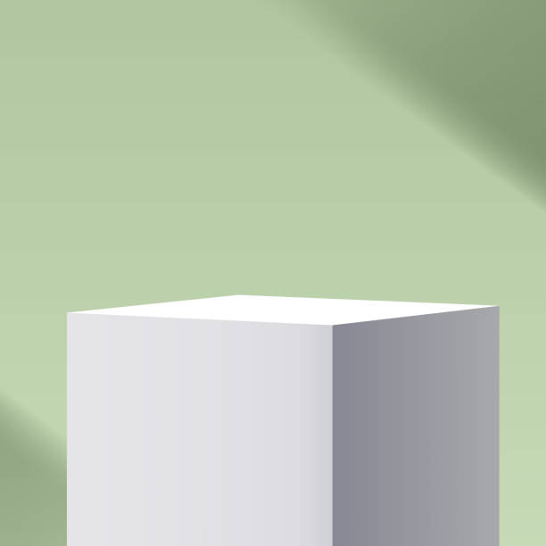 ilustraciones, imágenes clip art, dibujos animados e iconos de stock de fondo 3d productos de mínima escena de podio con la plataforma geométrica. - pedestal